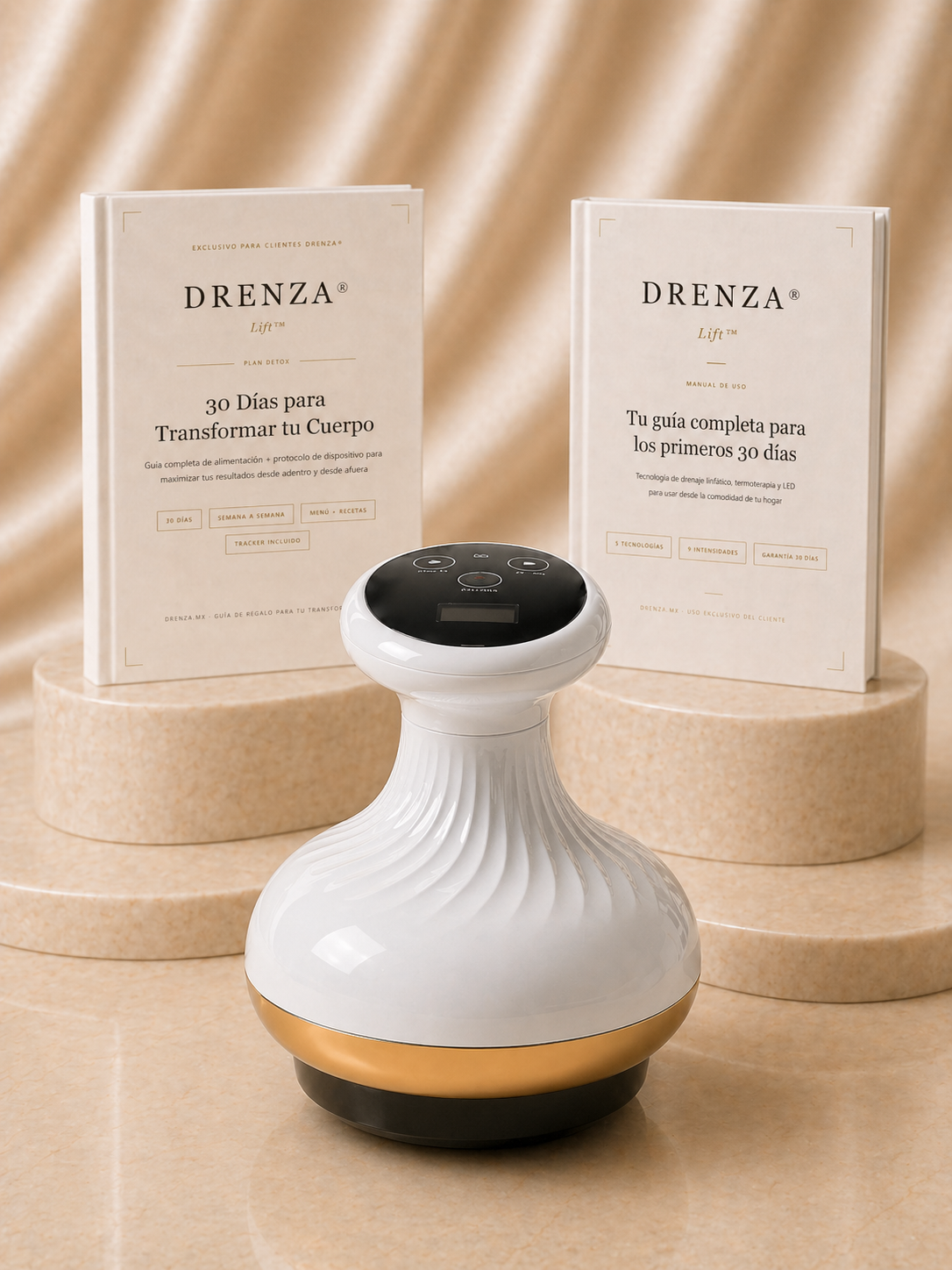 DRENZA® Lift™ – Sistema 4 en 1: Desinflamación Inmediata y Reducción de Celulitis Rebelde